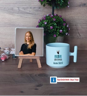 Felsefe Öğretmeni Fotoğraflı Dekoratif Taş, Kupa Bardak Beyaz Hediye Öğretmenler Günü Hediyesi (Model 12)