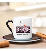 Ebe Türk Kahvesi Fincanı (Siyah)