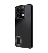 Xiaomi Redmi Note 13 4G Kılıf Kamera Korumalı Logo Gösteren Omega Kılıf (Siyah)