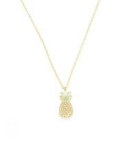 925 Ayar Gümüş Ananas Kolye (Sarı)
