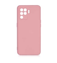 Oppo Reno 5 Lite Kılıf Özel Orijinal Lansman Serisi, İçi Kadife, Pürüzsüz Yumuşak ve Mat TPU Silikon (Açık Pembe)