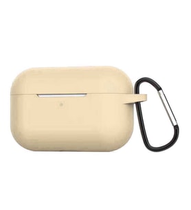 Apple Airpods Pro Uyumlu Kılıf Soft Mat Airbag Silikon (Gold)
