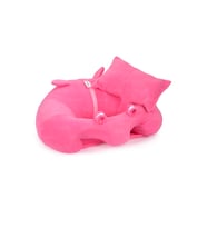 TOKKO Yastık Hediyeli Bebek Bebe Yatmaz Oturma Destek Minderi - Bebek Koltuğu - Büyük Bebek Oturağı Bebeyatmaz (Pembe)