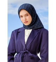 Levidor İpek Twill Eşarp 4202 (Lacivert)
