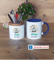 Blogger Kalemlik, Kupa Bardak T Kişiye Özel Hediye (Model 6)