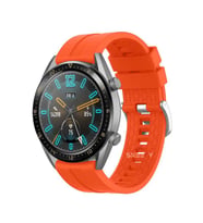 Huawei Watch GT3 Elite-Active 46mm-GT3 Pro-GT3 Se 22mm Uyumlu NovaGT Supreme Silikon Kordon (Turuncu)