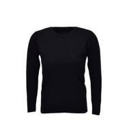 Kadın Sıfır Yaka Spor Kazak BGL-ST04085 (Siyah)