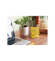 Minimal Tasarımlı Masa Saati, Modern Dekoratif Saat, ofis saati, yatak yanı saati (Sarı)