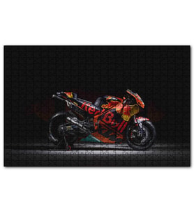 Cakapuzzle Suzuki Redbull Siyah Kırmızı Motorsiklet Karanlık  Puzzle Yapboz MDF (Ahşap) (255 Parça)