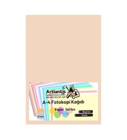 Renkli A-4 Fotokopi Kağıdı 25 li 1 Paket Artlantis Fotokopi Renkli A4 Kağıdı (Somon)