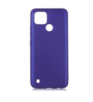 Realme C21 Kılıf Zore Premier Silikon Kılıf (Saks)