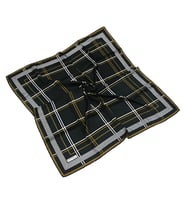 Mısırlı Eşarpları Cocoon Twill Eşarp (Siyah - Hardal) (Siyah-Hardal)
