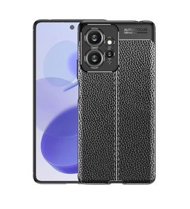 Xiaomi Redmi Note 12 4G Kılıf Zore Niss Deri Desenli Silikon Kılıf (Siyah)