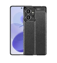 Xiaomi Redmi Note 12 4G Kılıf Zore Niss Deri Desenli Silikon Kılıf (Siyah)