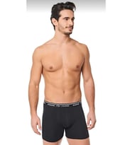 Seher Yıldızı Erkek Likralı Boxer 060 - 6 Adet (Siyah)