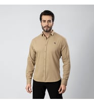 Erkek Gömlek Slimfit Likralı Kumaş Uzun Kol Pa-180 (Camel)
