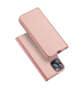 Dux Ducis iPhone 13 Pro 6.1inç Kılıf Kapaklı Flip Cover Kılıf SkinPro Series (Rose)