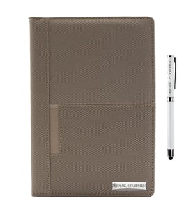 İsme Özel Cepli Defter ve Kalem Seti - Renk Seçenekli (Vizon)