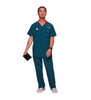 Cherokee Infinity CKE900A-CKE200A Medikal Giyim Doktor Scrubs Cerrahi Takım Likralı Hastane Üniforması (Açık Mavi)