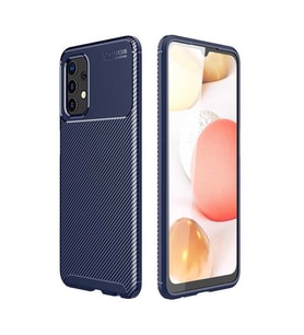 Galaxy A32 4G Kılıf Zore Negro Karbon Tasarım Silikon Kılıf (Lacivert)