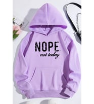 Fermuarlı Kapüşonlu Unisex Sweatshirt (Lila)
