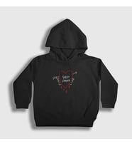 Presmono Unisex Çocuk Beyaz Fine Line Harry Styles Kapüşonlu Sweatshirt 317487tt (Siyah)