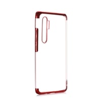Xiaomi Mi Note 10 Lite Kılıf Zore Dört Köşeli Lazer Silikon Kılıf (Kırmızı)