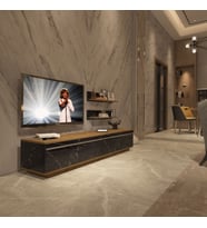 Decoraktiv Eko 4B Mdf Std Tv Ünitesi Tv Sehpası - Parlak Beyaz (Pera - Siyah)