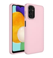 Galaxy A04S Kılıf Luna Dışı Soft Yumuşak İçi Kadife Kılıf (Pembe)