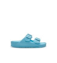 Unisex Terlik Çift Bantlı Tokalı Ayarlanabilir Hafif Esnek Yumuşak Sandalet 133 (Turkuaz)