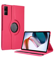 Xiaomi Redmi Pad Zore Dönebilen Standlı Kılıf (Koyu Pembe)