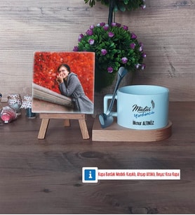 Müdür Yardımcısı Fotoğraflı Dekoratif Taş, Kupa Bardak Beyaz Hediye Öğretmenler Günü Hediyesi (Model 8)