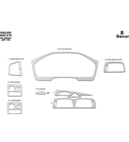 Meriç® Volvo S60 / V70 Ön Torpido Kaplama Maun 8 Parça 2005-2009 (Alüminyum)