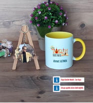 Tarih Öğretmenine Hediye Kupa Bardak Beyaz ve Fotoğraflı Ahşap Anahtarlık Hediye Öğretmenler Günü Hediyesi (Model 7)
