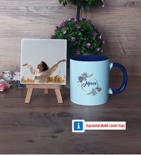 İsme Özel Doğum Günü Hediyesi Fotoğraflı Dekoratif Taş, Kupa Bardak Beyaz Hediye (Model 3)