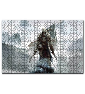 Cakapuzzle Assassins Creed 3 Karlı Tepeler  Puzzle Yapboz MDF (Ahşap) (1000 Parça)