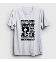 Presmono Unisex Sarı Stranger The Doors T-Shirt 116598tt (Beyaz)