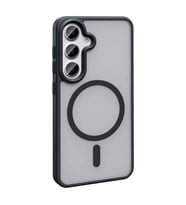 Vendas Samsung Galaxy S24 Plus Kılıf Magsafe Şarj Özellikli Mat Arka Yüzey Zore Sio Kapak (Siyah)