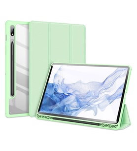 Dux Ducis SM Galaxy Tab S8-S7 Kılıf Toby Series Manyetik Kapaklı Kılıf (X700-X706)-(T870-T875-T876B) (Yeşil)