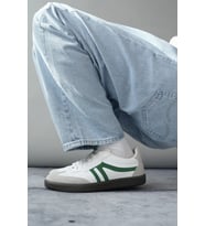 Muggo GARCİA Garantili Unisex Ortopedik Günlük Bağcıklı Yürüyüş Koşu Sneaker Spor Ayakkabı (Yeşil)