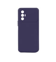 Kvy Tecno Spark 8 Pro Biye Silikon Kılıf (Lacivert)