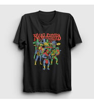 Presmono Unisex Beyaz Band King Gizzard And The Lizard Wizard T-Shirt 489057tt (Siyah)