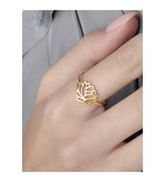 Lotus Çiçeği Gümüş Yüzük Kadın Gümüş (Rose)
