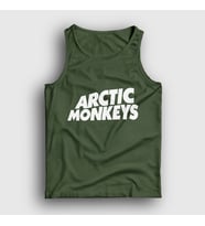 Presmono Unisex Sarı Logo Arctic Monkeys Atlet 14349tt (Haki)