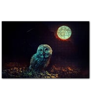 Cakapuzzle  DolunayOrman ve Baykuş Sürreal  Puzzle Yapboz MDF (Ahşap) (1000 Parça)