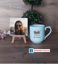 Diyaliz Teknisyeni Fotoğraflı Dekoratif Taş, Kupa Bardak Beyaz Hediye Diyaliz Teknisyenine Hediye (Model 5)