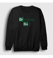 Presmono Unisex Beyaz Logo Breaking Bad Sweatshirt 185250tt (Siyah)