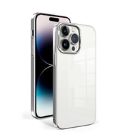 Apple iPhone 14 Pro Kılıf Zore Sun Kenarları Renkli Şık Tasarım Kılıf (Gümüş)