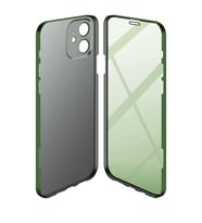 Apple iPhone 11 Kılıf 360 Lüx Tam Koruma Led (Koyu Yeşil)