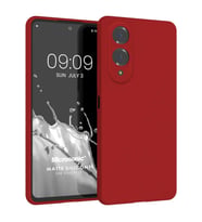 Microsonic Matte Silicone Vivo Y17s Kılıf Siyah (Kırmızı)